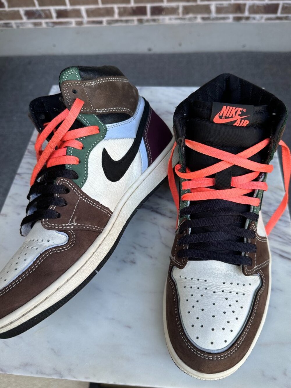 Nike Jordan 1 Retro High OG Hand Crafted Leather DH3097-001 Women 9.5 Men 8 - Picture 2 of 15